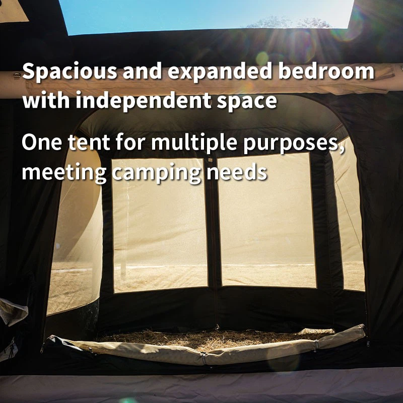 Multi Canopy Black Rubber Inflatable Tent high quality
